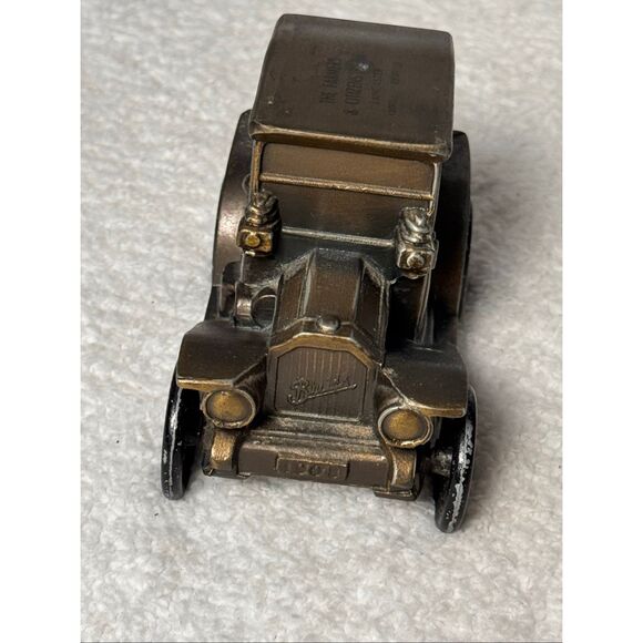 Vintage Banthrico 1908 Buick Die Cast Metal Car Coin Bank - Picture 3 of 10